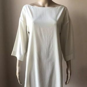 Brunello Cucinelli Silk Cream Tunic